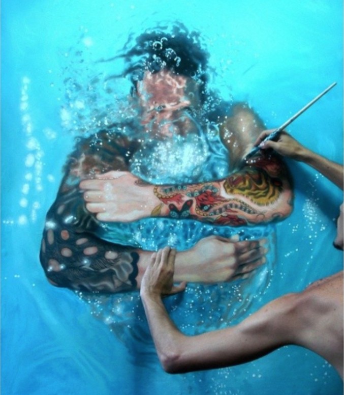 Lifelike-Paintings-of-Swimmers-3-677x776