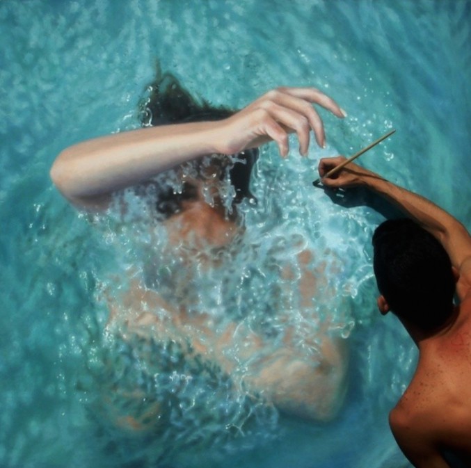 Lifelike-Paintings-of-Swimmers-8-677x673