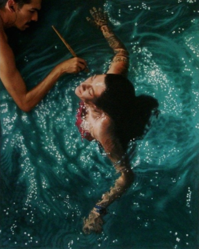 Lifelike-Paintings-of-Swimmers-5-677x847
