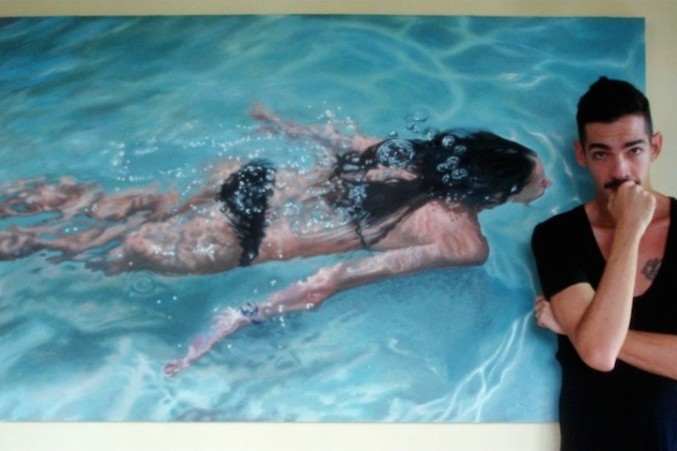Lifelike-Paintings-of-Swimmers-7-677x451