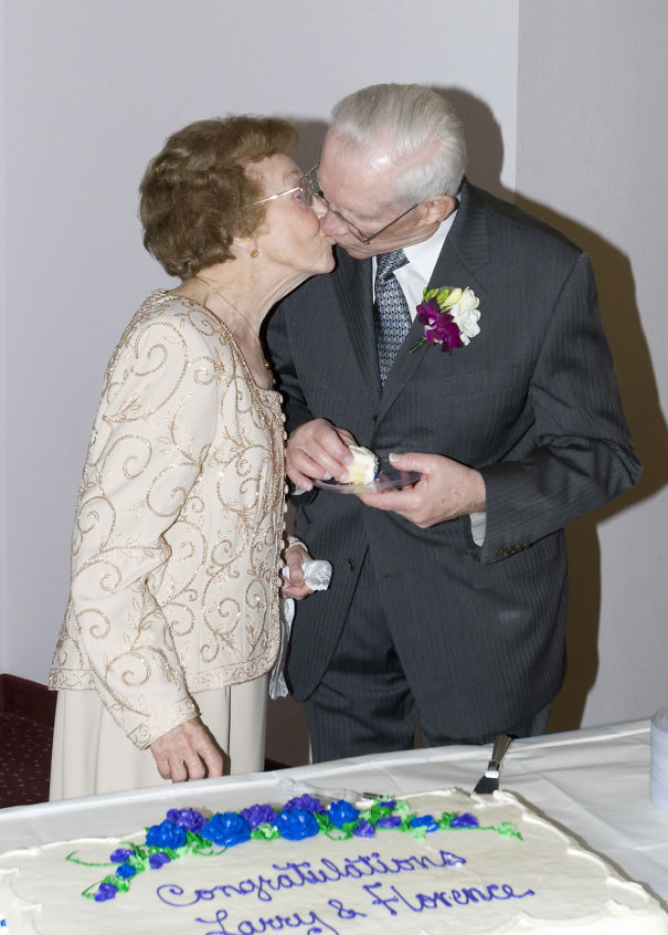 Larry Stahl, 84, and Florence Stahl, 87, married Feb. 18 at Vancouver's Kamlu Retirement Inn. Photo by R.J. Bahner
