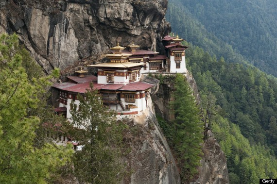 Monastery on rock, Tiger's Nest, Bhutan