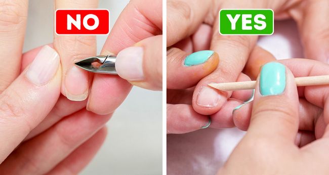 Cut your cuticles